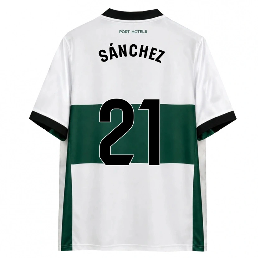 Danxen Kinder Álex Sánchez #21 Grün Weiß Rot Heimtrikot Trikot 2026/27 T-Shirt
