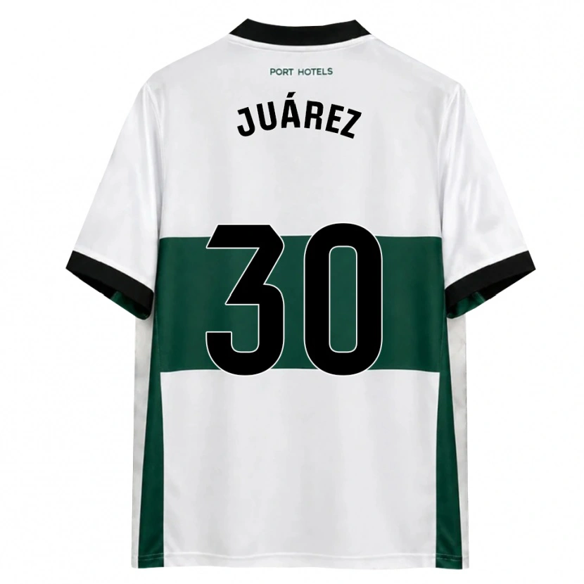 Danxen Kinder Salva Juárez #30 Grün Weiß Rot Heimtrikot Trikot 2026/27 T-Shirt