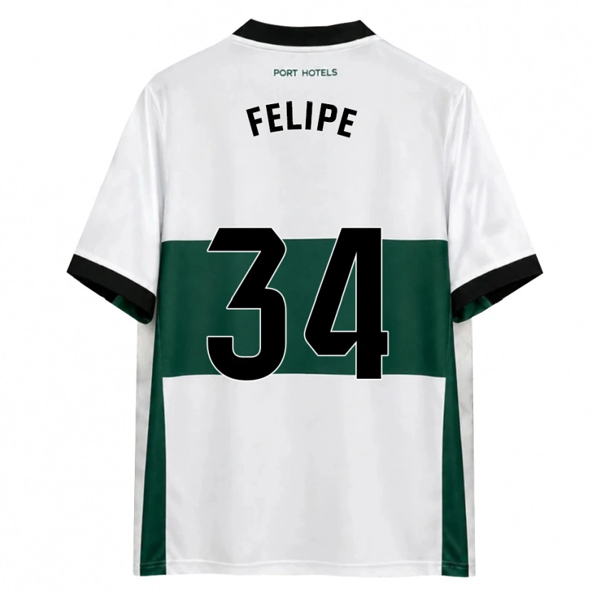 Danxen Kinder Pablo Felipe #34 Grün Weiß Rot Heimtrikot Trikot 2026/27 T-Shirt
