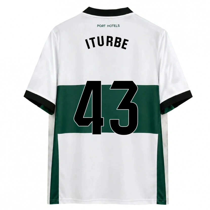 Danxen Kinder Alejandro Iturbe #43 Grün Weiß Rot Heimtrikot Trikot 2026/27 T-Shirt