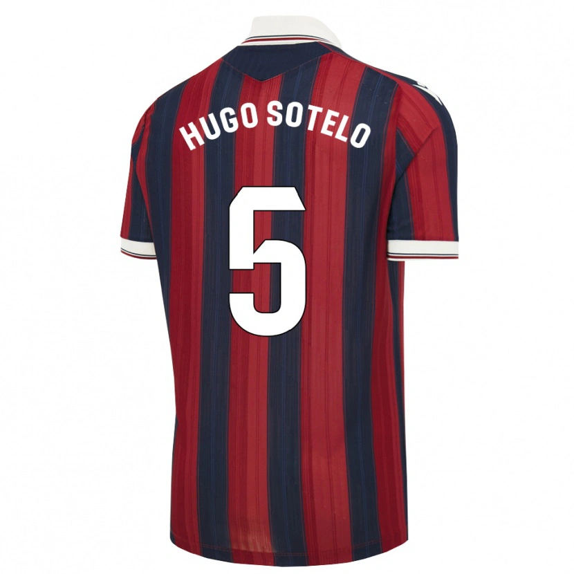 Danxen Kinder Hugo Sotelo #5 Mitternachtsblau Rot Heimtrikot Trikot 2026/27 T-Shirt