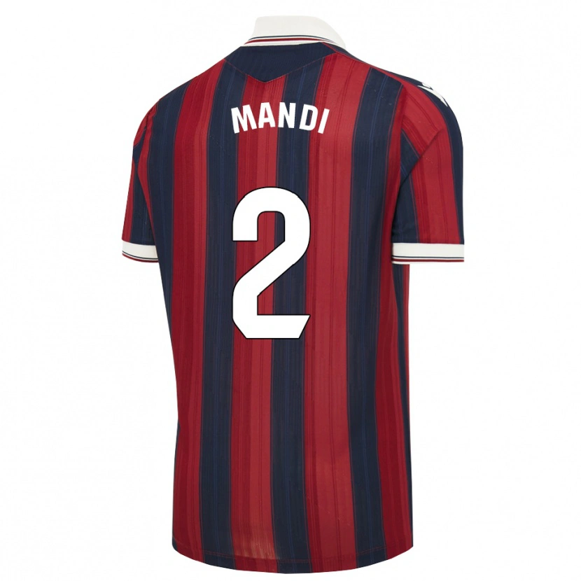 Danxen Kinder Aïssa Mandi #2 Mitternachtsblau Rot Heimtrikot Trikot 2026/27 T-Shirt