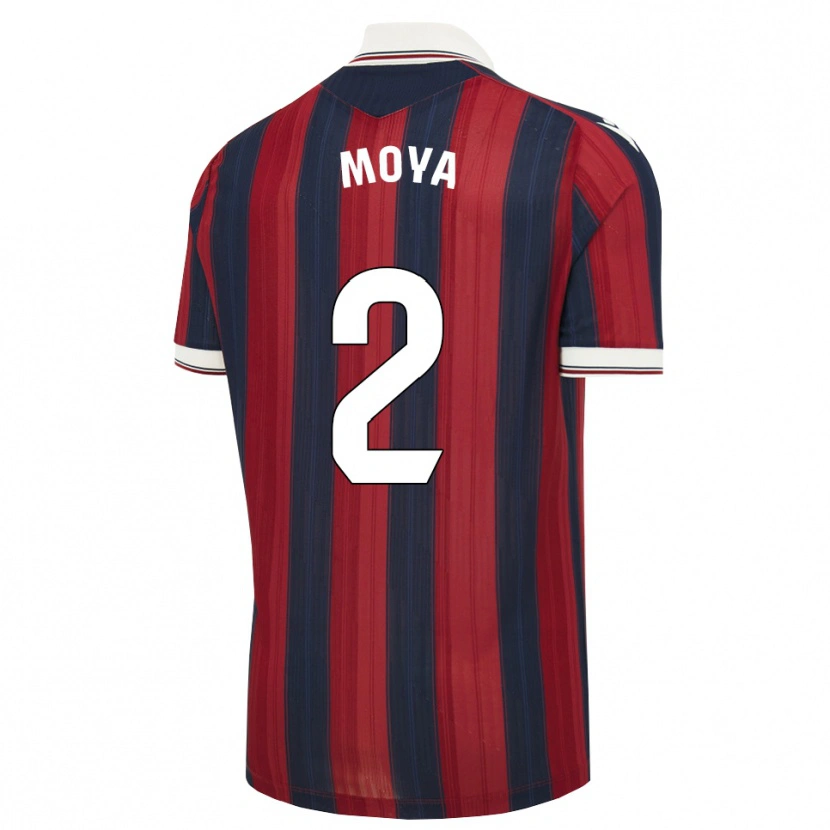 Danxen Kinder Alejandro Moya #2 Mitternachtsblau Rot Heimtrikot Trikot 2026/27 T-Shirt
