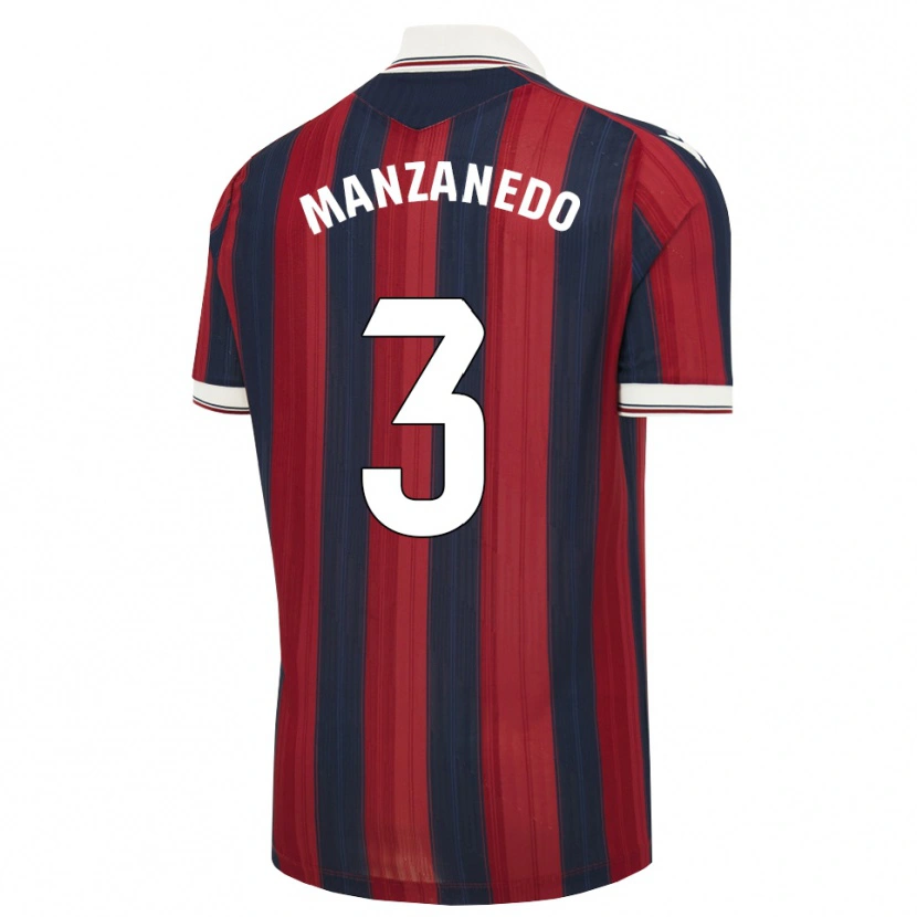 Danxen Kinder Aitor Manzanedo #3 Mitternachtsblau Rot Heimtrikot Trikot 2026/27 T-Shirt