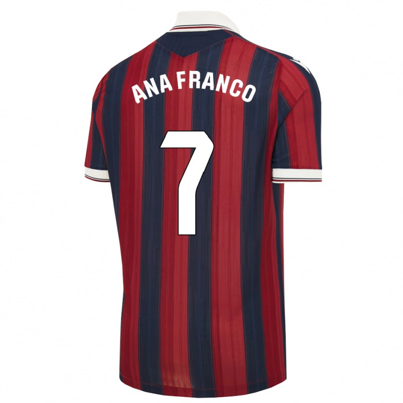 Danxen Kinder Ana Franco De La Vega #7 Mitternachtsblau Rot Heimtrikot Trikot 2026/27 T-Shirt