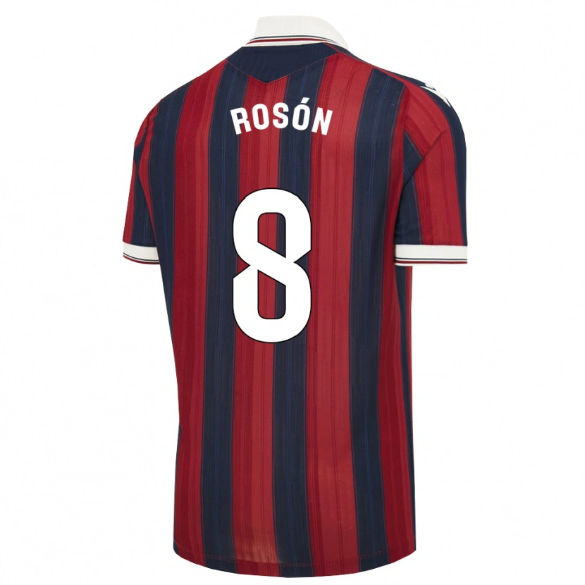 Danxen Kinder Pablo Rosón #8 Mitternachtsblau Rot Heimtrikot Trikot 2026/27 T-Shirt