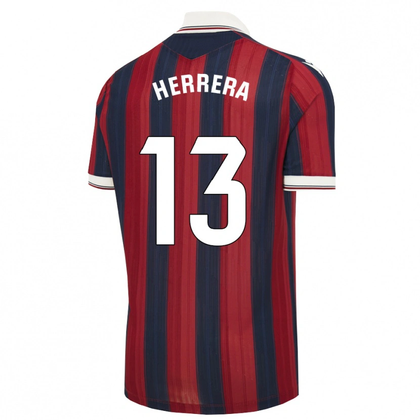 Danxen Kinder Asier Herrera #13 Mitternachtsblau Rot Heimtrikot Trikot 2026/27 T-Shirt