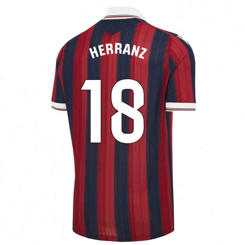 Danxen Kinder Alejandro Herranz #18 Mitternachtsblau Rot Heimtrikot Trikot 2026/27 T-Shirt