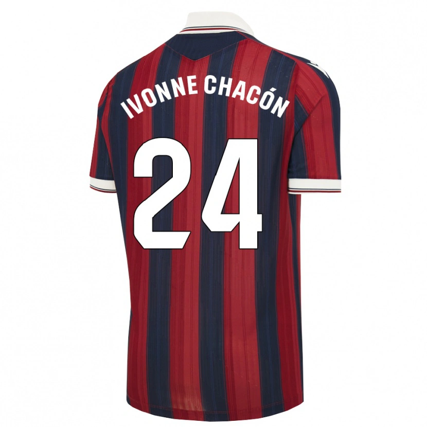 Danxen Kinder Ivonne Chacón #24 Mitternachtsblau Rot Heimtrikot Trikot 2026/27 T-Shirt