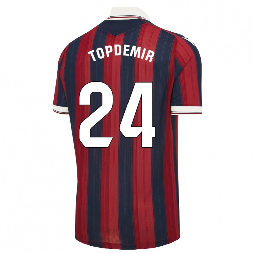 Danxen Kinder Karan Topdemir #24 Mitternachtsblau Rot Heimtrikot Trikot 2026/27 T-Shirt