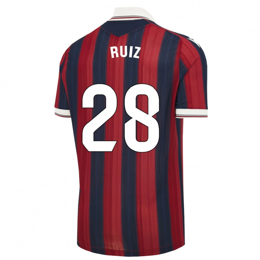 Danxen Kinder Joan Ruiz #28 Mitternachtsblau Rot Heimtrikot Trikot 2026/27 T-Shirt