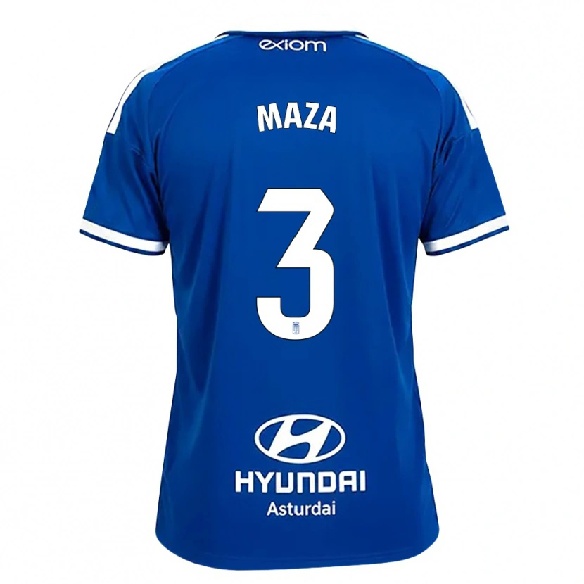 Danxen Kinder Óscar Maza #3 Mittelblau Weiß Heimtrikot Trikot 2026/27 T-Shirt