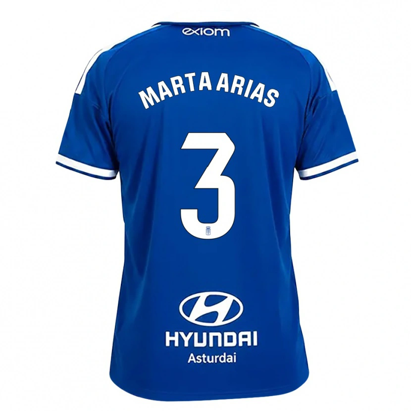 Danxen Kinder Marta Arias #3 Mittelblau Weiß Heimtrikot Trikot 2026/27 T-Shirt