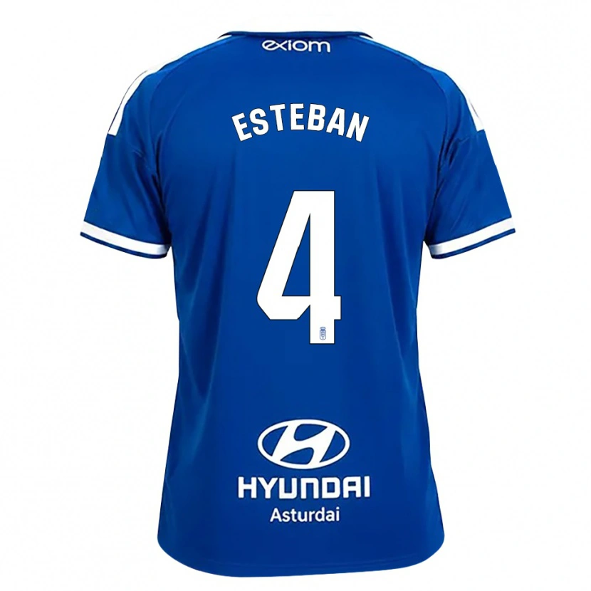 Danxen Kinder Marco Esteban #4 Mittelblau Weiß Heimtrikot Trikot 2026/27 T-Shirt