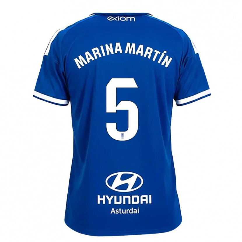 Danxen Kinder Marina Martín #5 Mittelblau Weiß Heimtrikot Trikot 2026/27 T-Shirt