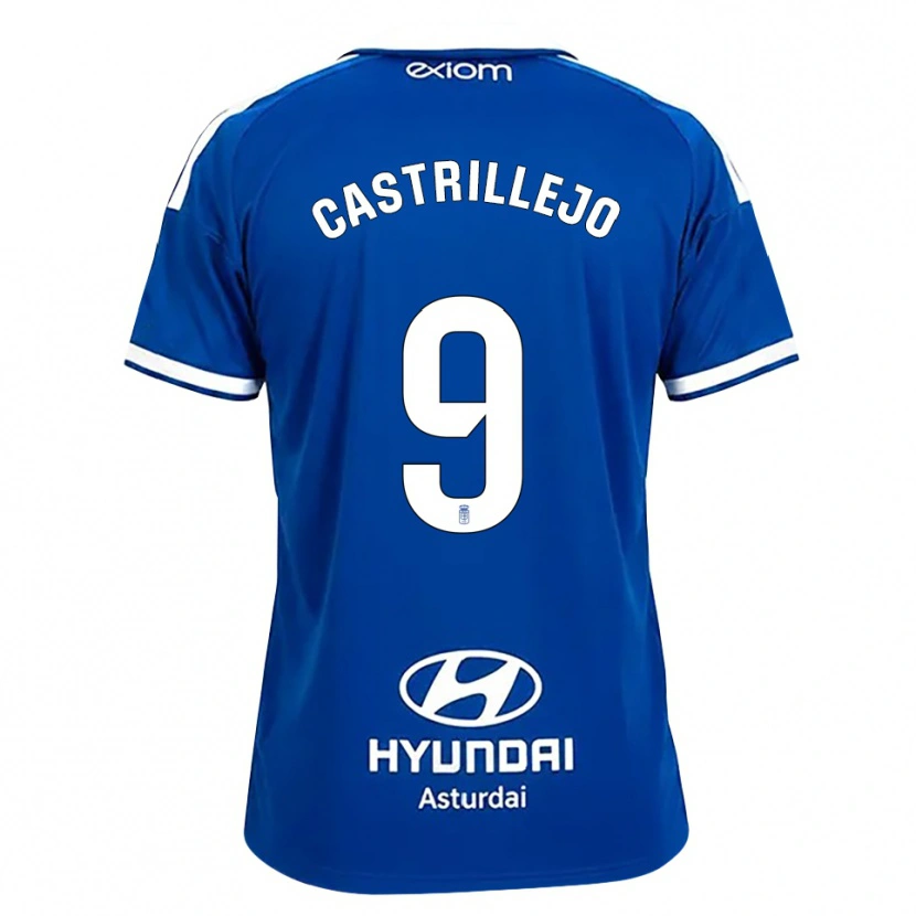 Danxen Kinder Guillermo Castrillejo #9 Mittelblau Weiß Heimtrikot Trikot 2026/27 T-Shirt