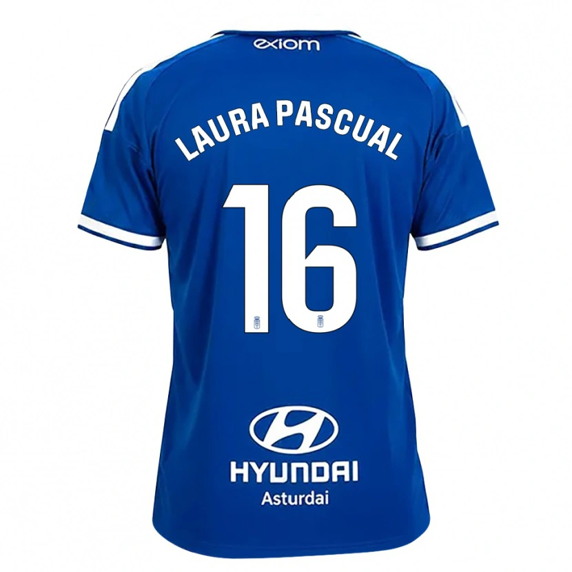 Danxen Kinder Laura Pascual #16 Mittelblau Weiß Heimtrikot Trikot 2026/27 T-Shirt