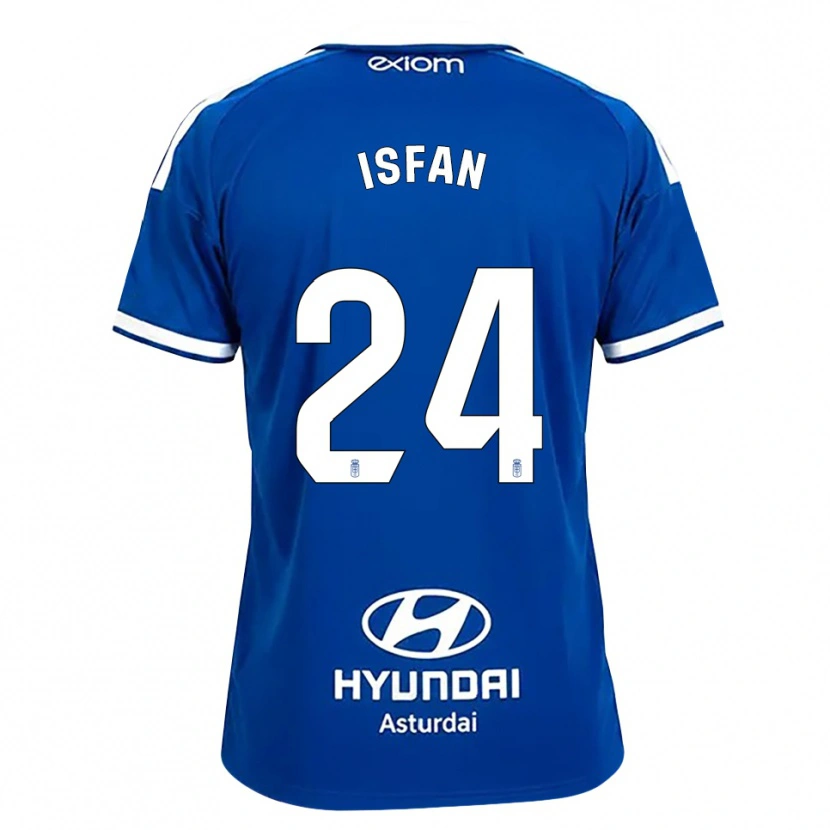Danxen Kinder Alexandru Ișfan #24 Mittelblau Weiß Heimtrikot Trikot 2026/27 T-Shirt