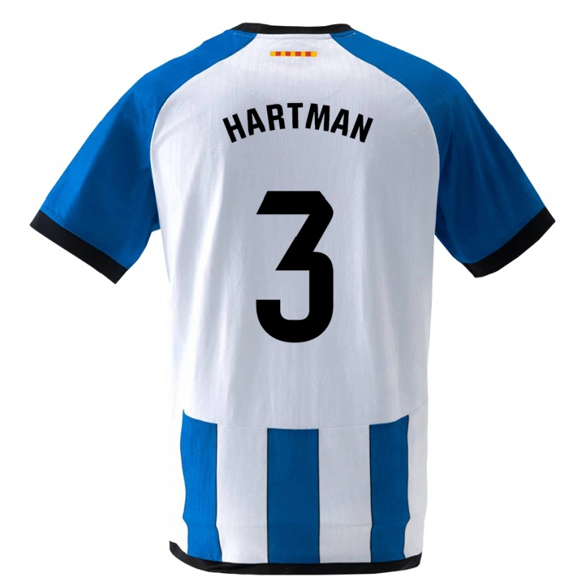Danxen Kinder Quilindschy Hartman #3 Königsblau Weiß Heimtrikot Trikot 2026/27 T-Shirt