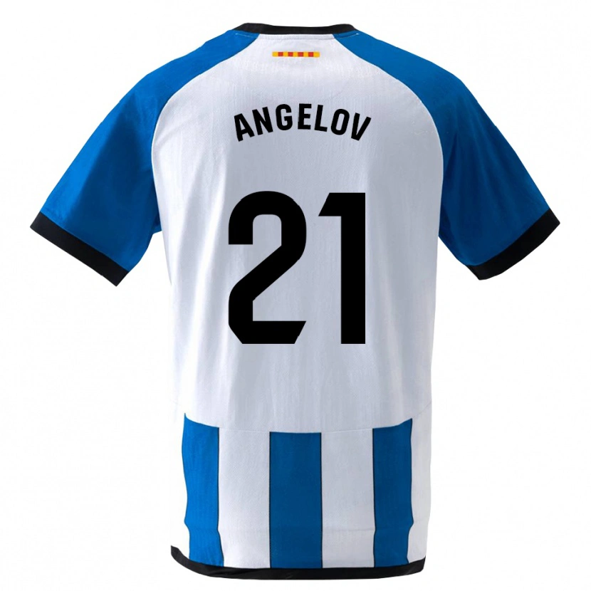 Danxen Kinder Georgi Angelov #21 Königsblau Weiß Heimtrikot Trikot 2026/27 T-Shirt