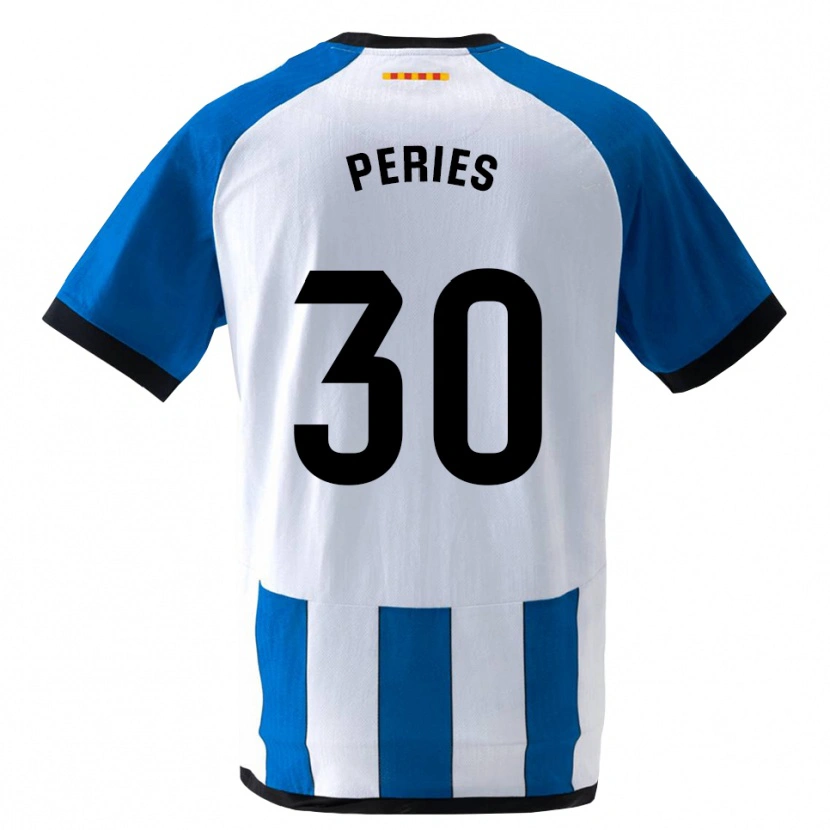 Danxen Kinder Jan Peries #30 Königsblau Weiß Heimtrikot Trikot 2026/27 T-Shirt