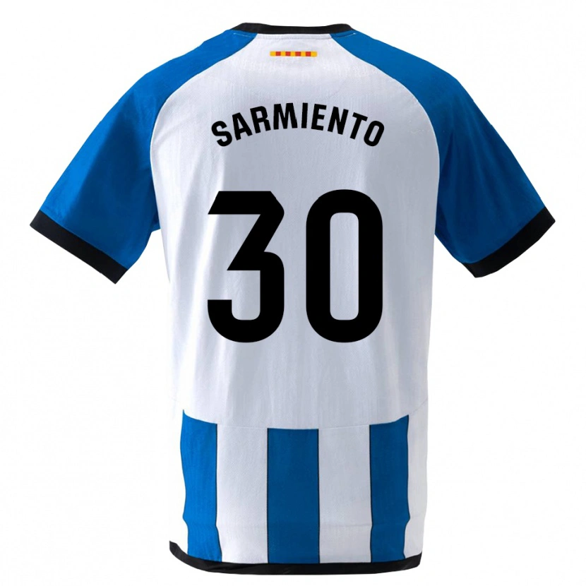 Danxen Kinder Izan Sarmiento #30 Königsblau Weiß Heimtrikot Trikot 2026/27 T-Shirt