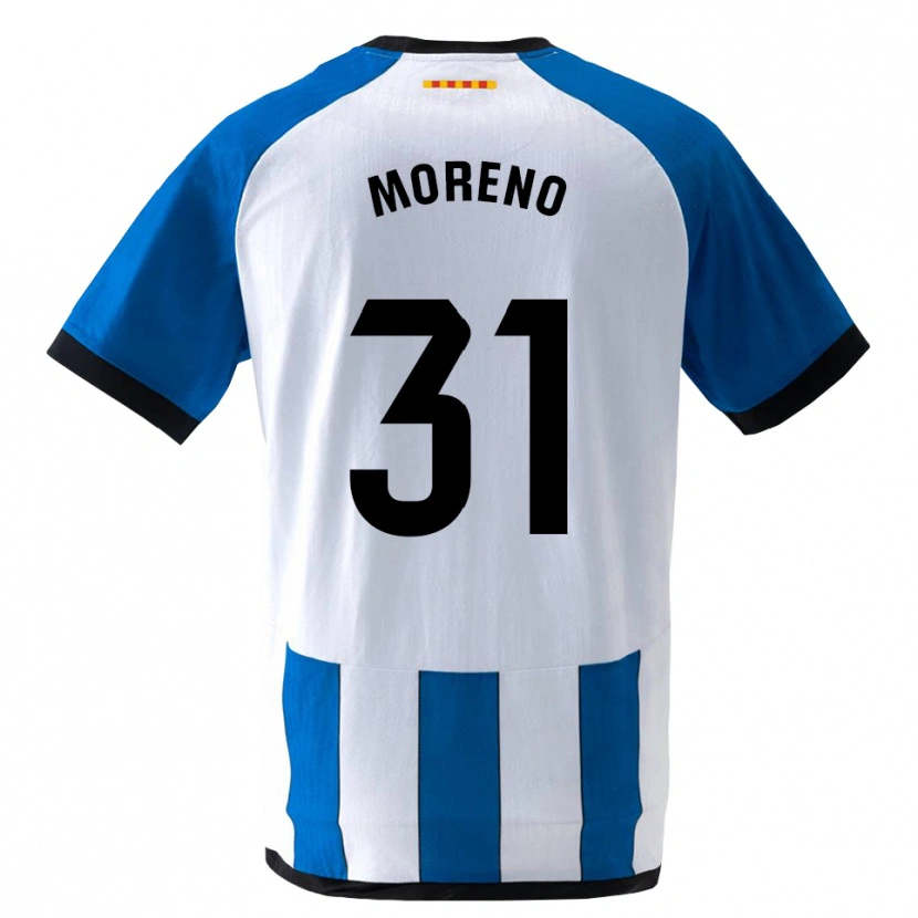 Danxen Kinder Jan Moreno #31 Königsblau Weiß Heimtrikot Trikot 2026/27 T-Shirt