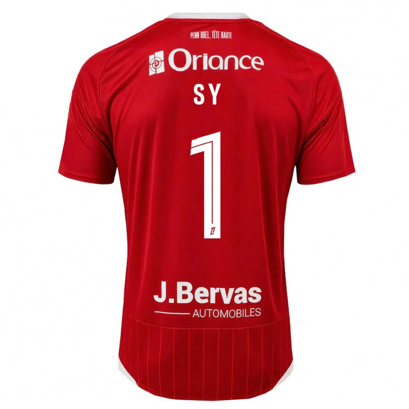 Danxen Kinder Seydou Sy #1 Weiß Rot Heimtrikot Trikot 2026/27 T-Shirt