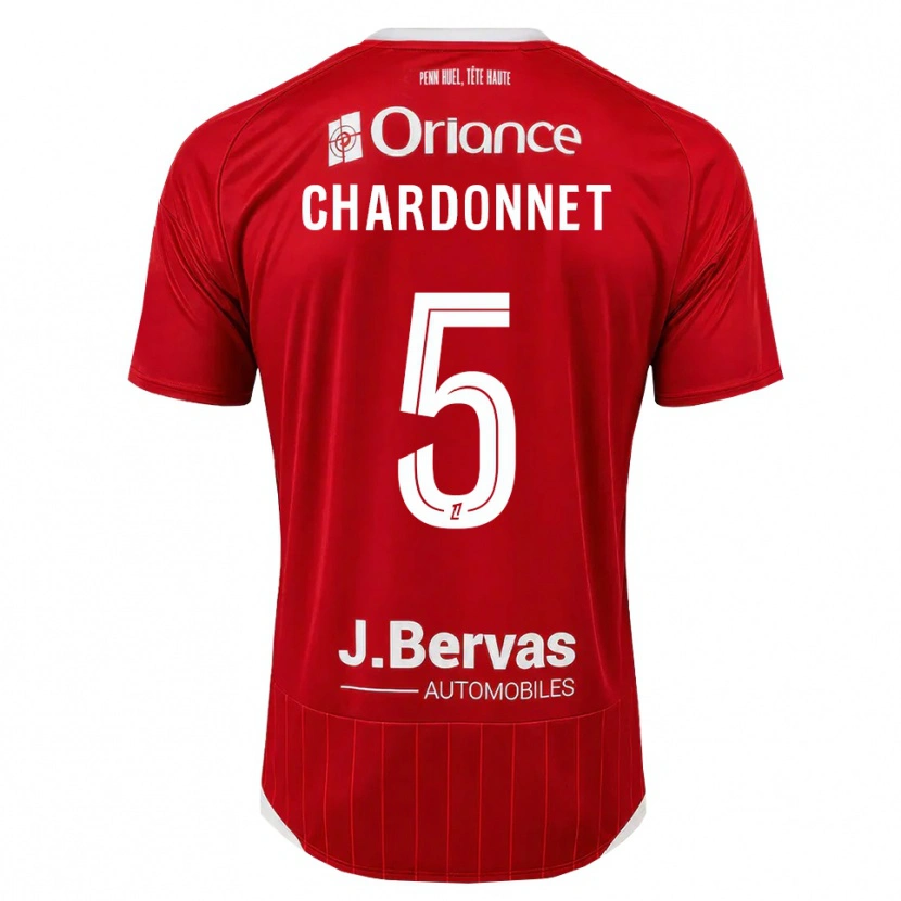Danxen Kinder Brendan Chardonnet #5 Weiß Rot Heimtrikot Trikot 2026/27 T-Shirt