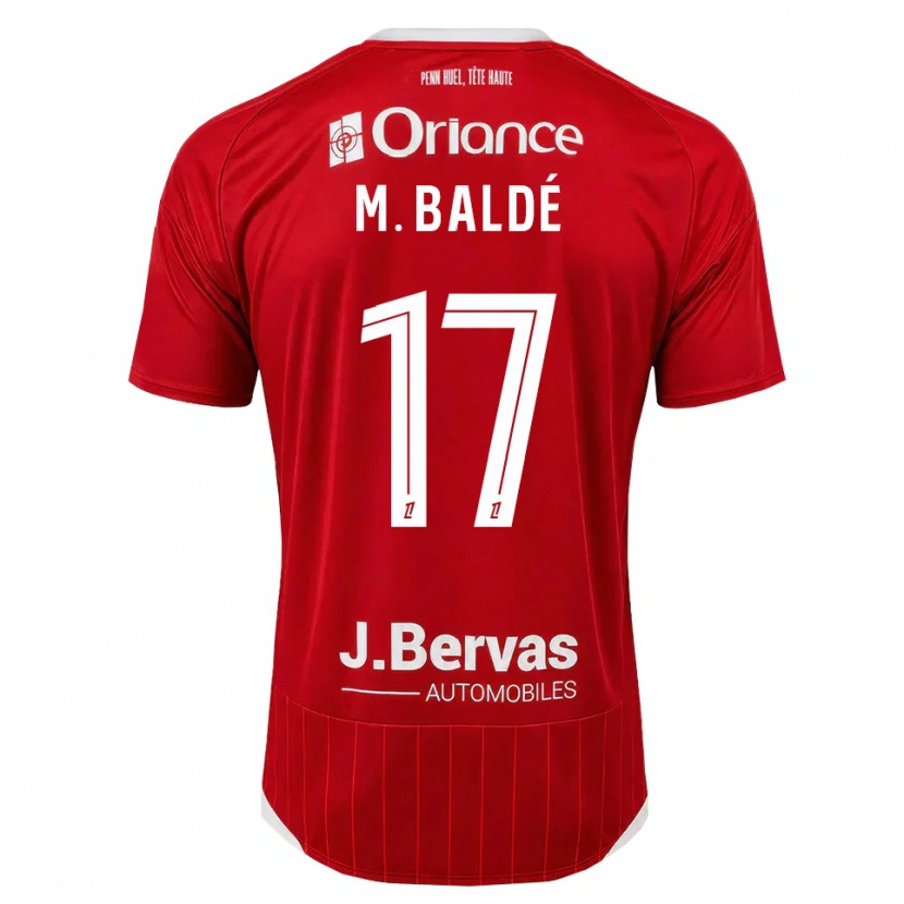 Danxen Kinder Mama Baldé #17 Weiß Rot Heimtrikot Trikot 2026/27 T-Shirt