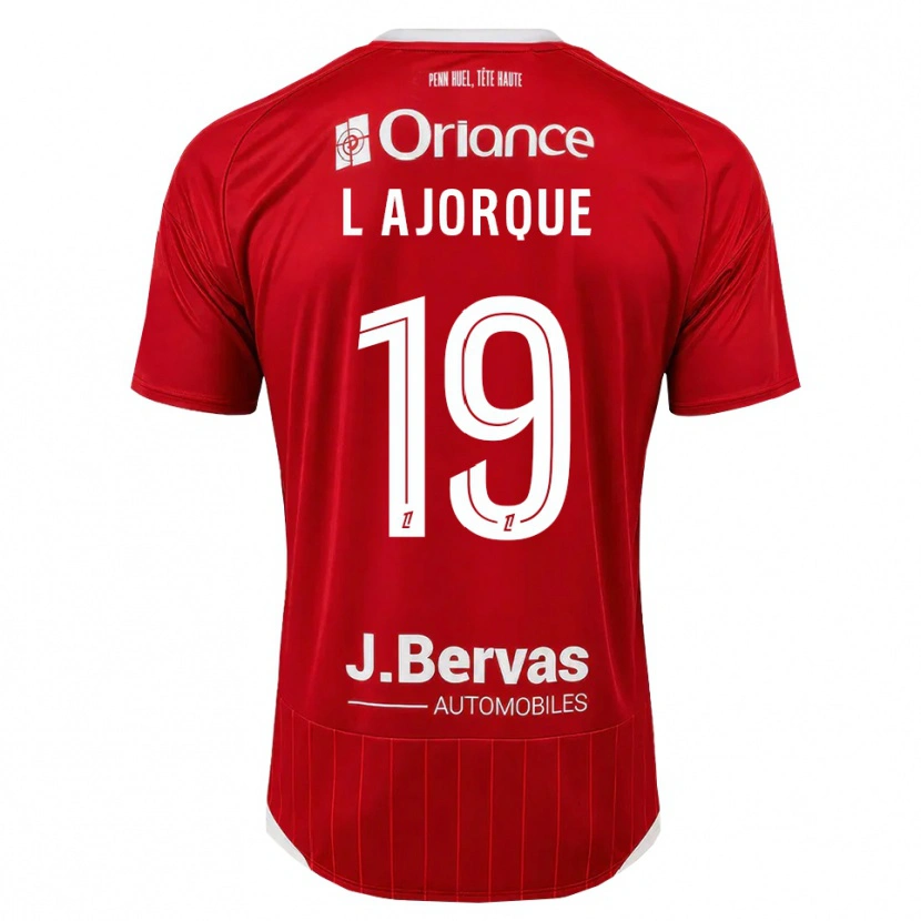 Danxen Kinder Ludovic Ajorque #19 Weiß Rot Heimtrikot Trikot 2026/27 T-Shirt
