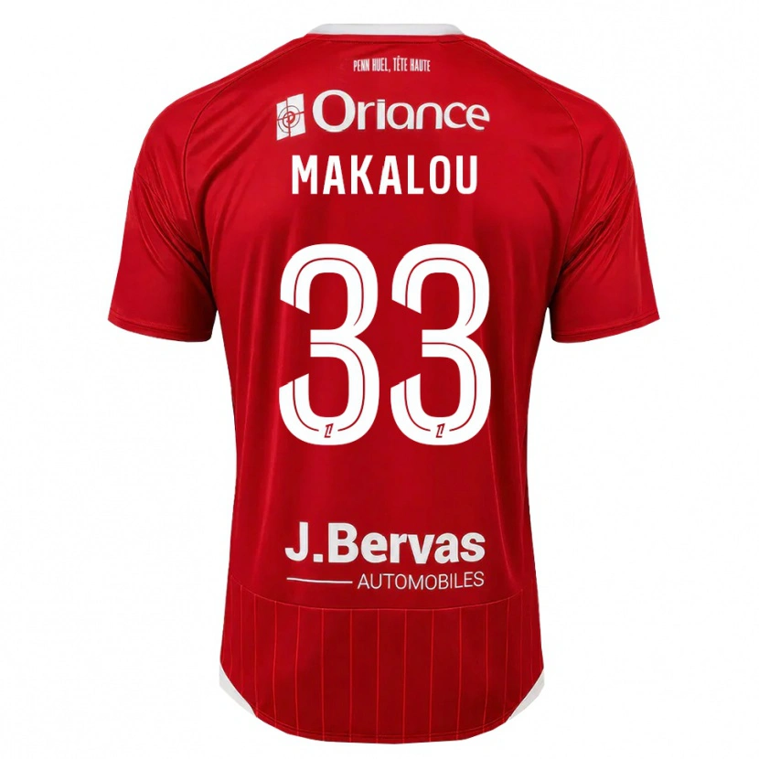 Danxen Kinder Hamidou Makalou #33 Weiß Rot Heimtrikot Trikot 2026/27 T-Shirt