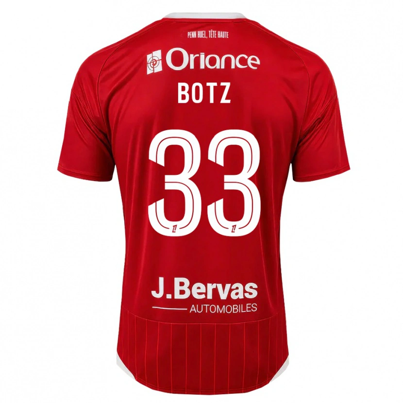 Danxen Kinder Léo Botz #33 Weiß Rot Heimtrikot Trikot 2026/27 T-Shirt
