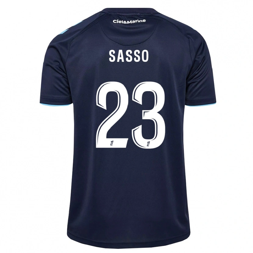 Danxen Kinder Vincent Sasso #23 Kornblumenblau Mitternachtsblau Heimtrikot Trikot 2026/27 T-Shirt