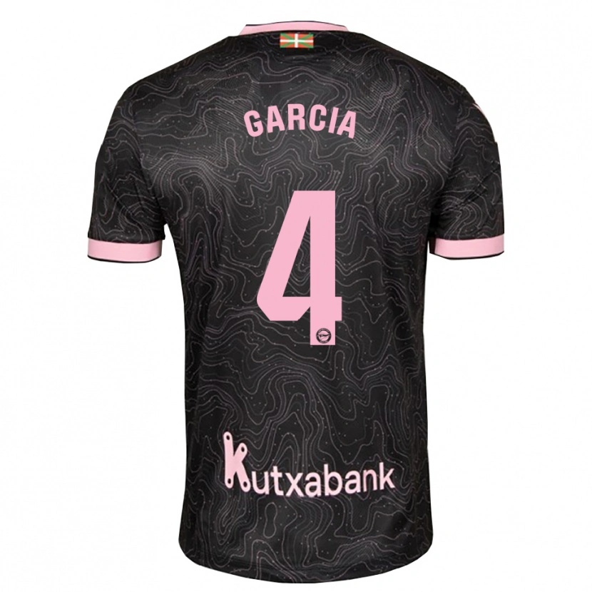 Danxen Kinder Pichi García #4 Schwarz Pink Auswärtstrikot Trikot 2026/27 T-Shirt
