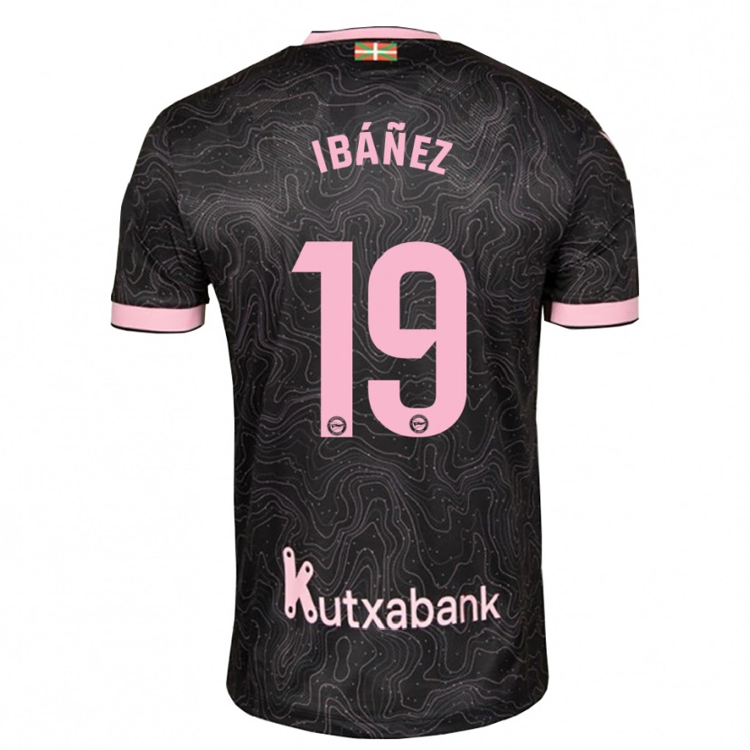 Danxen Kinder Pablo Ibáñez #19 Schwarz Pink Auswärtstrikot Trikot 2026/27 T-Shirt