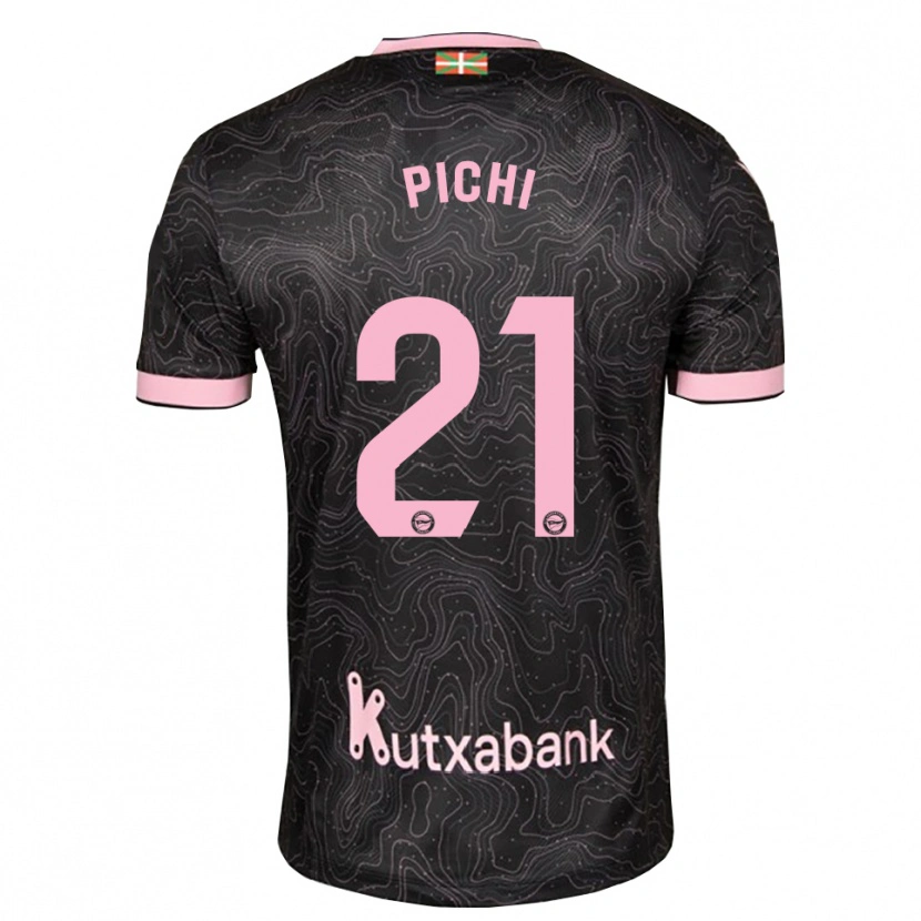 Danxen Kinder Maria Garcia Pichi #21 Schwarz Pink Auswärtstrikot Trikot 2026/27 T-Shirt