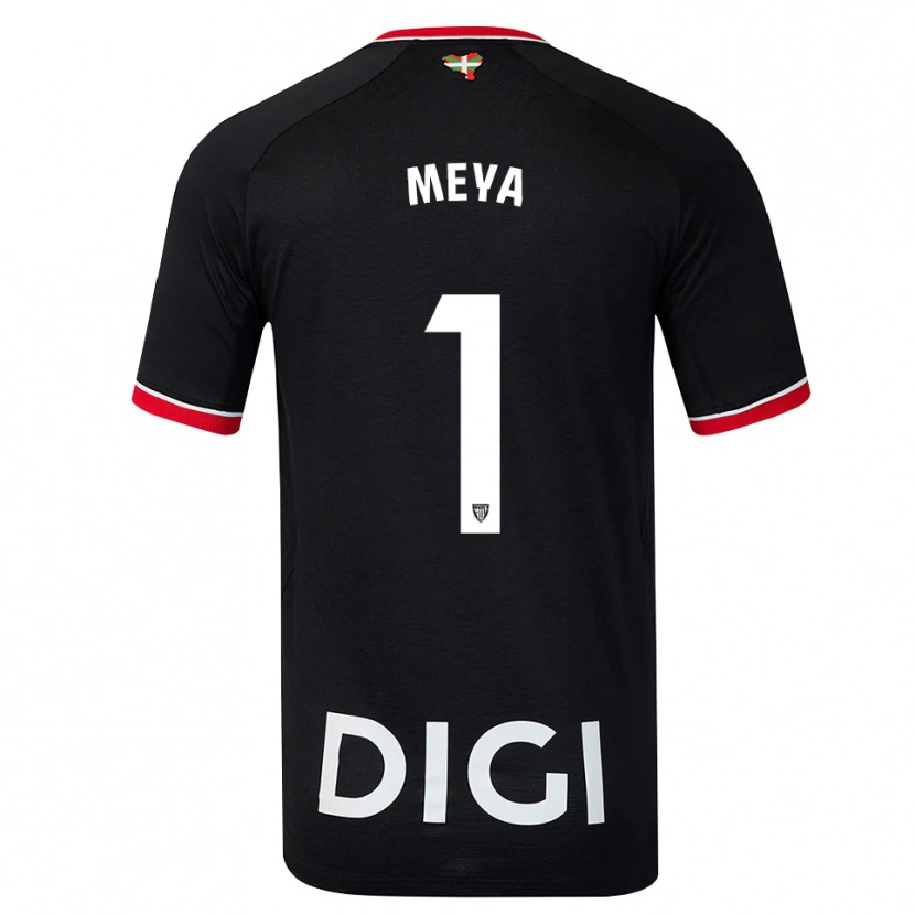 Danxen Kinder Aina Meya Bellot #1 Schwarz Weiß Rot Auswärtstrikot Trikot 2026/27 T-Shirt