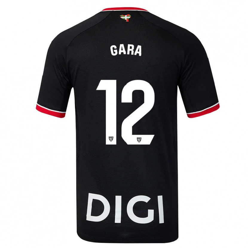 Danxen Kinder Gara #12 Schwarz Weiß Rot Auswärtstrikot Trikot 2026/27 T-Shirt