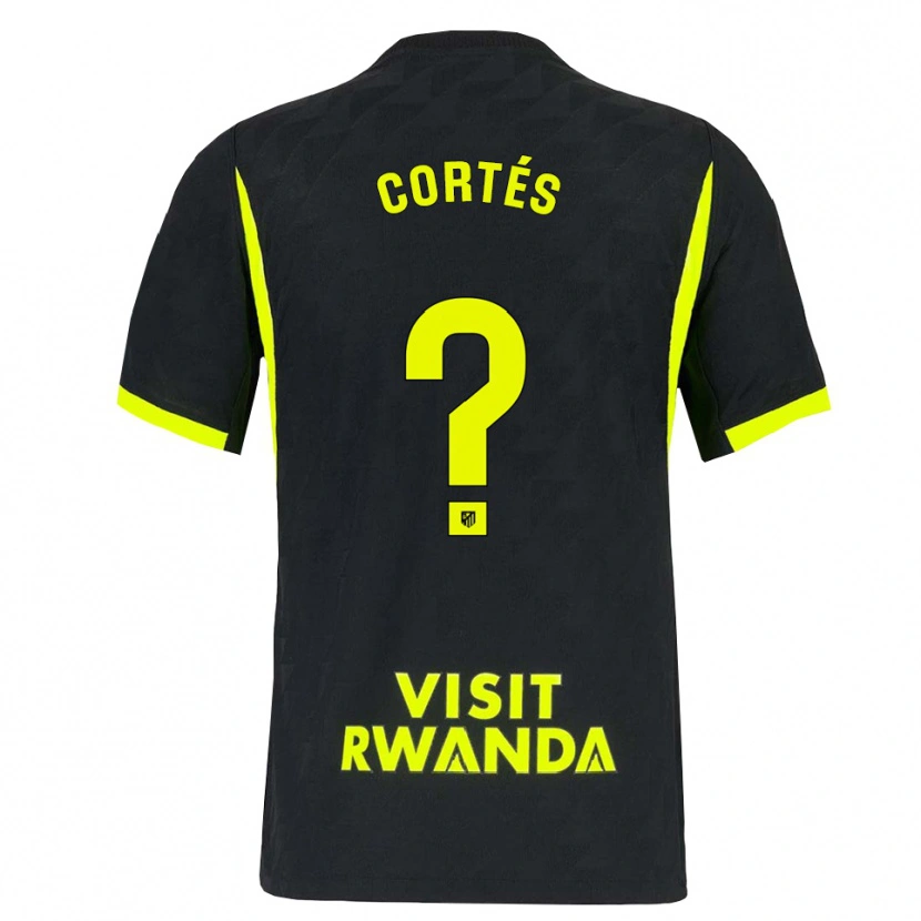 Danxen Kinder Lucas Cortés #0 Hellgrün Schwarz Auswärtstrikot Trikot 2026/27 T-Shirt