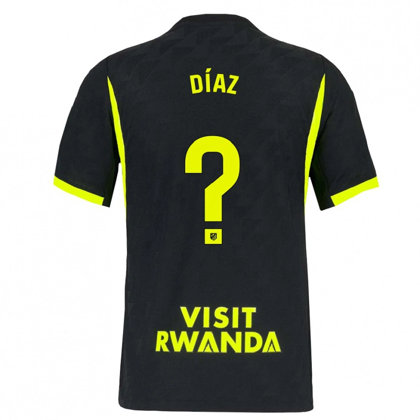 Danxen Kinder Daniel Díaz #0 Hellgrün Schwarz Auswärtstrikot Trikot 2026/27 T-Shirt