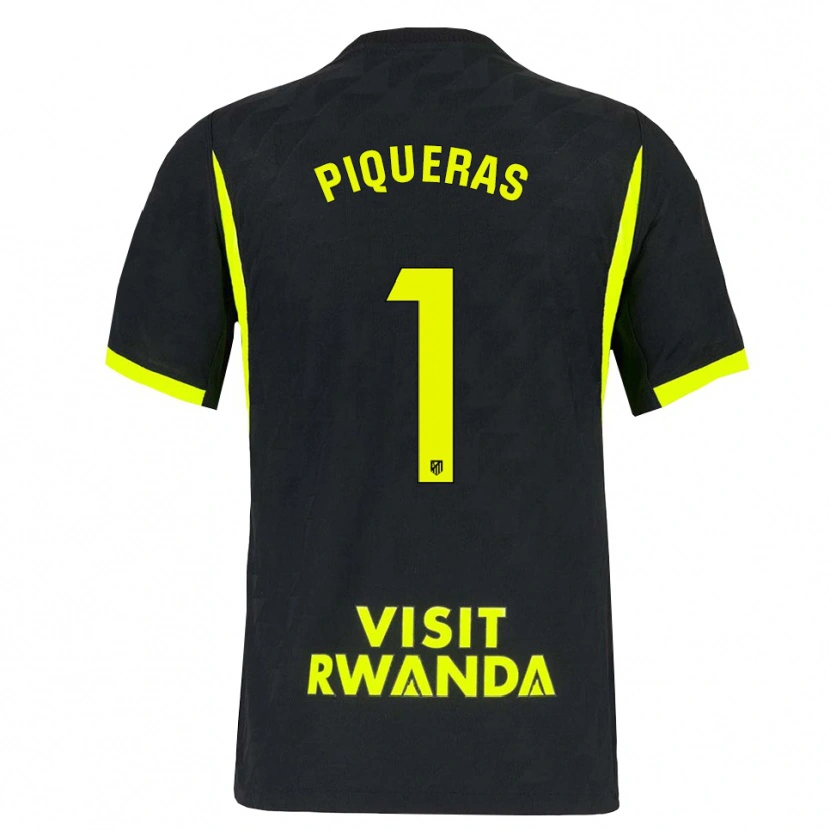 Danxen Kinder Diego Piqueras #1 Hellgrün Schwarz Auswärtstrikot Trikot 2026/27 T-Shirt
