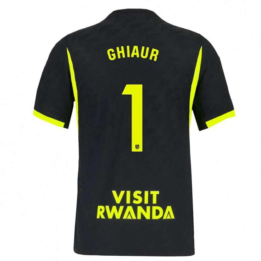 Danxen Kinder Octavian Ghiaur #1 Hellgrün Schwarz Auswärtstrikot Trikot 2026/27 T-Shirt