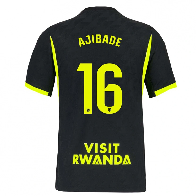 Danxen Kinder Rasheedat Ajibade #16 Hellgrün Schwarz Auswärtstrikot Trikot 2026/27 T-Shirt