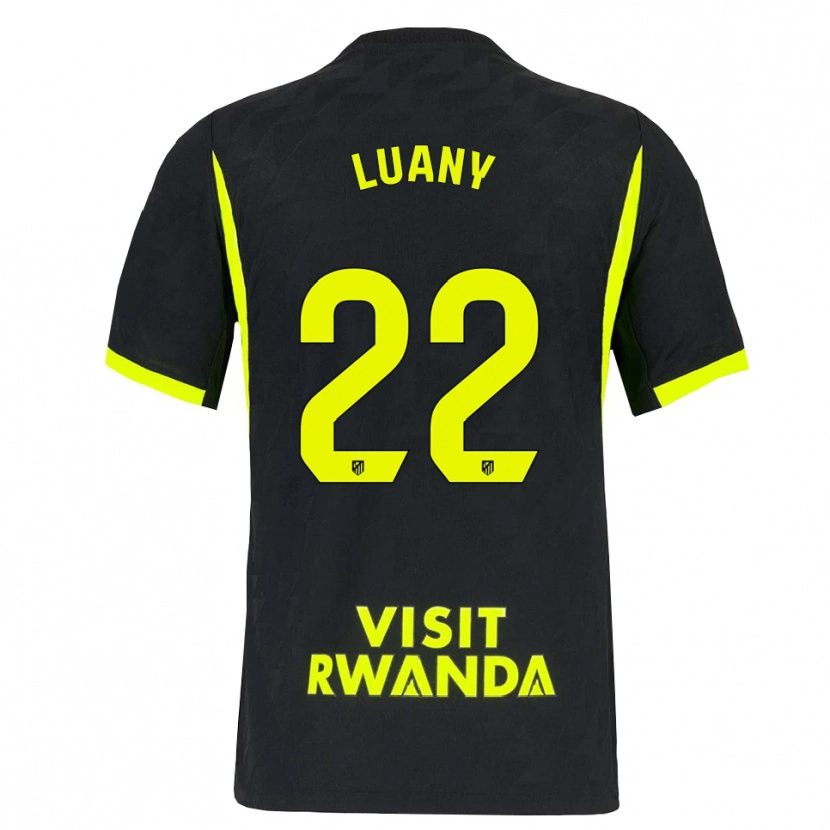 Danxen Kinder Luany Vitória Da Silva Rosa #22 Hellgrün Schwarz Auswärtstrikot Trikot 2026/27 T-Shirt