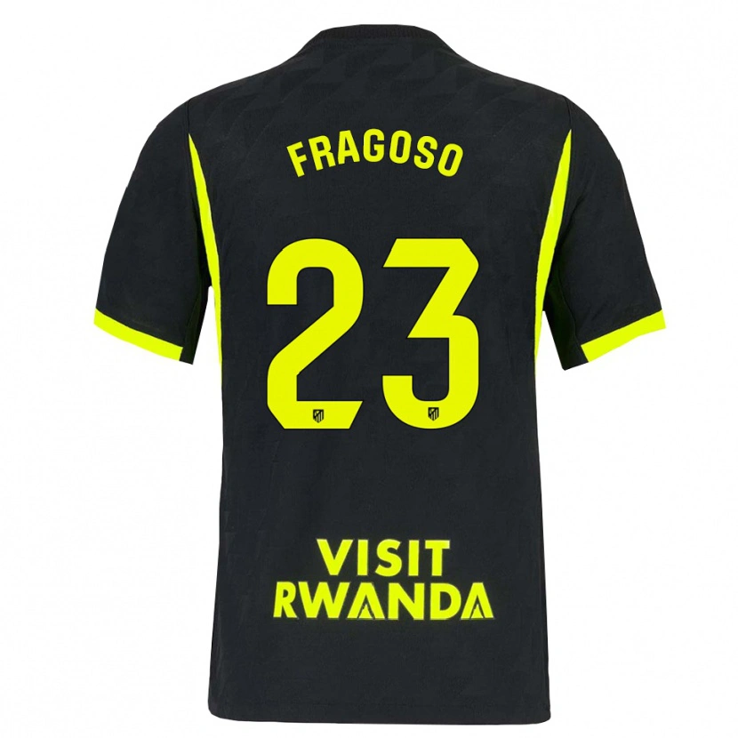 Danxen Kinder Gerard Fragoso #23 Hellgrün Schwarz Auswärtstrikot Trikot 2026/27 T-Shirt