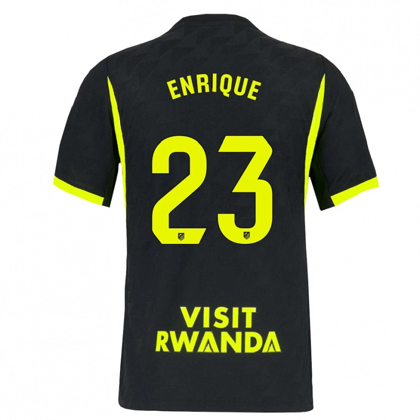 Danxen Kinder Gustavo Enrique #23 Hellgrün Schwarz Auswärtstrikot Trikot 2026/27 T-Shirt