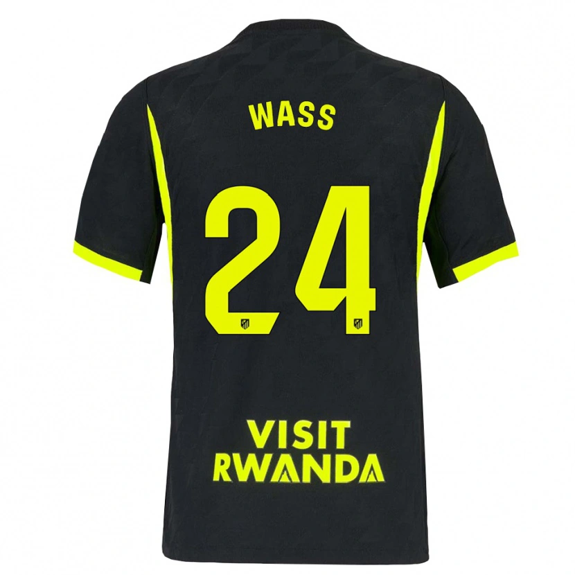 Danxen Kinder Daniel Wass #24 Hellgrün Schwarz Auswärtstrikot Trikot 2026/27 T-Shirt