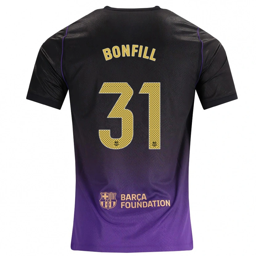 Danxen Kinder Max Bonfill #31 Lila Gelb Schwarz Auswärtstrikot Trikot 2026/27 T-Shirt