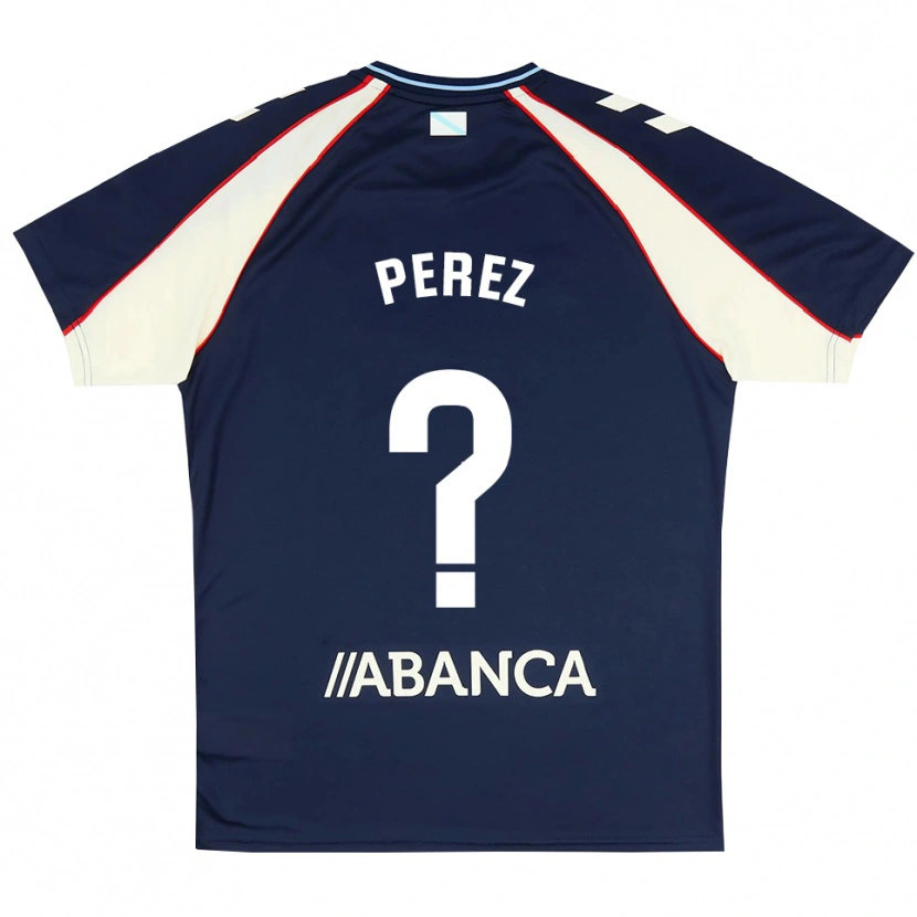 Danxen Kinder Iván Pérez #0 Königsblau Rot Weiß Auswärtstrikot Trikot 2026/27 T-Shirt